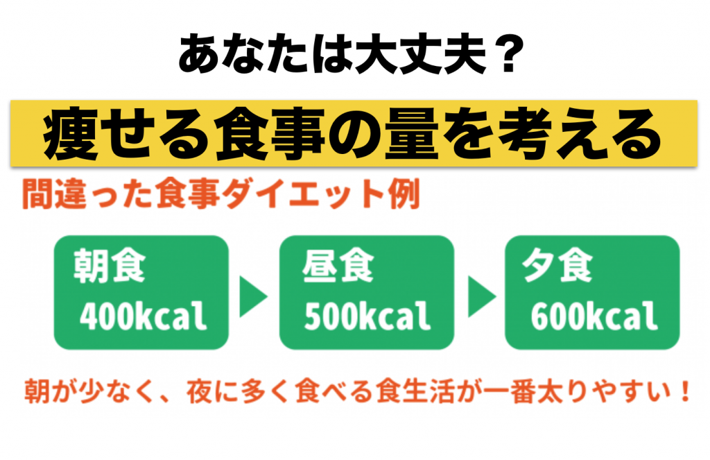 痩せる食事の量とは？