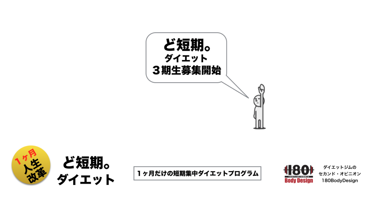 ど短期ダイエット「３期生」募集開始