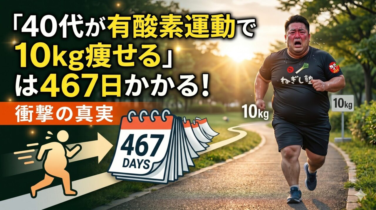 「40代が有酸素運動で10kg痩せる」は467日かかる！衝撃の真実